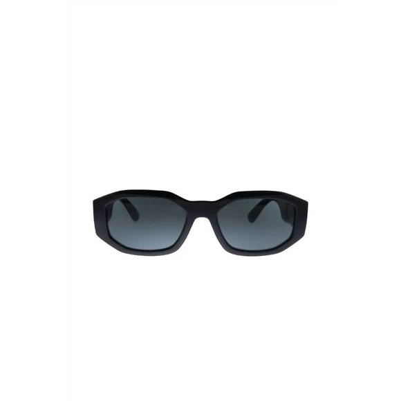 NEW VERSACE geometric plastic sunglasses with grey lens in black - Picture 2 of 3